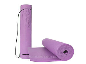 Килимок для йоги та фітнесу PowerPlay 4010 PVC Yoga Mat Лавандовий (173x61x0.6)