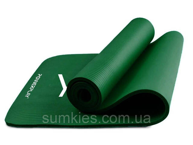 Килимок для йоги та фітнесу PowerPlay 4151 NBR Performance Mat Зелений (183x61x1.5) - Фото 3