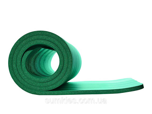 Килимок для йоги та фітнесу PowerPlay 4151 NBR Performance Mat Зелений (183x61x1.5) - Фото 5