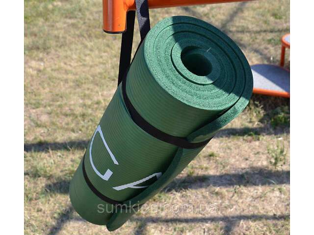 Килимок для йоги та фітнесу PowerPlay 4151 NBR Performance Mat Зелений (183x61x1.5) - Фото 6