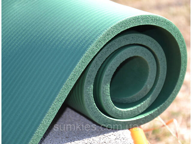 Килимок для йоги та фітнесу PowerPlay 4151 NBR Performance Mat Зелений (183x61x1.5) - Фото 7