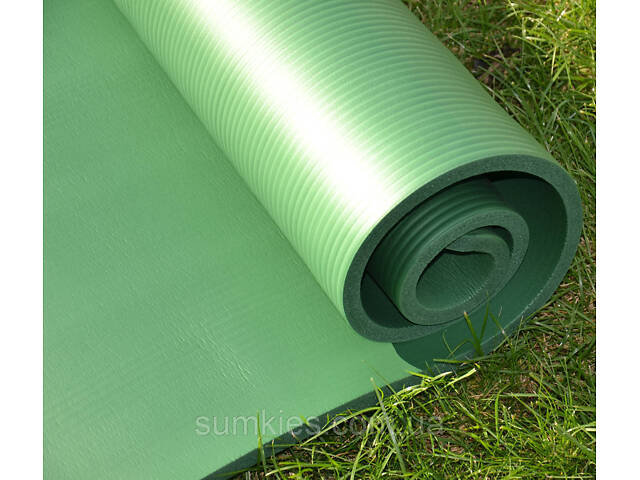 Килимок для йоги та фітнесу PowerPlay 4151 NBR Performance Mat Зелений (183x61x1.5) - Фото 8