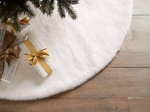 Коврик под елку юбка для елки Niki Light меховые коврики под елку Белый 90 см
