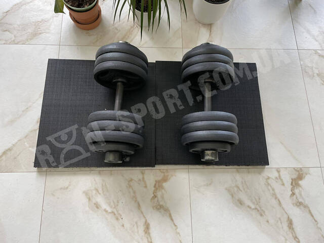Килимок гумовий 500х500х10 під штангу чи гантелі. Підлогове покриття - Фото 6