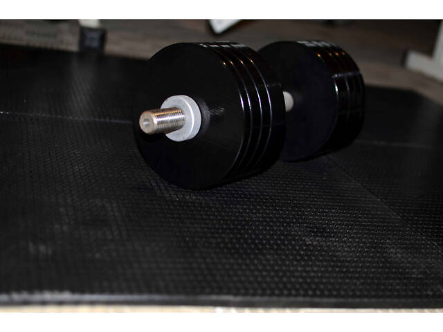 Килимок гумовий 500х500х20 під штангу чи гантелі. Підлогове покриття - Фото 7