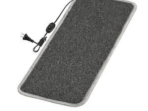 Коврик с подогревом термоизоляцией и регулятором Теплик Стандарт 50x20 см Темно-серый