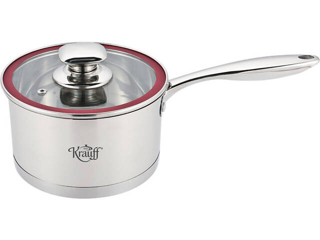 Ківш з кришкою Krauff Smart Сhef 26-238-037 16 см 2 л сріблястий - Фото 1