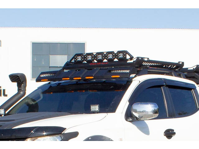 Козырек лобового стекла Dakar (LED) для Mitsubishi L200 2006-2015 гг - Фото 1