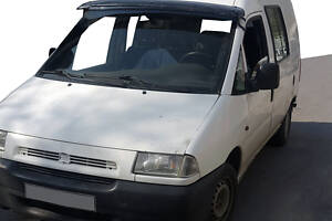 Козырек на лобовое стекло (черный глянец, 5мм) для Citroen Jumpy 1996-2007 гг