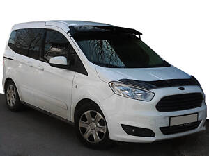 Козирок на лобове скло (чорний глянець, 5мм) для Ford Courier 2014-2023 рр.