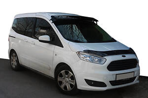 Козырек на лобовое стекло (черный глянец, 5мм) для Ford Courier 2014-2023 гг