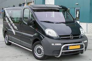 Козирок на лобове скло (чорний глянець, 5мм) для Opel Vivaro 2001-2015 рр.