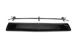 Козырек на лобовое стекло (черный глянец, 5мм) для Peugeot Partner/Rifter 2019-2024 гг