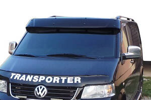 Козырек на лобовое стекло (черный глянец, 5мм) для Volkswagen T5 Transporter 2003-2010 гг