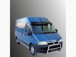 Козирок вітрового скла Fiat Ducato 1995-2006 (чорний глянець, 5мм) Digital Designs