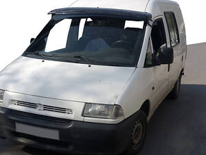 Козирок вітрового скла Fiat Scudo 1996-2007 (чорний глянець, 5мм) Digital Designs