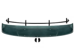 Козырек на лобовое стекло на раме (полупрозрачный черный глянец, 5мм) для Mercedes Sprinter W906 2006-2018 гг