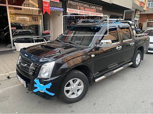 Козирок на лобове скло на рамі V1 (чорний глянець, 5мм) для Isuzu D-Max 2011-2019 рр.