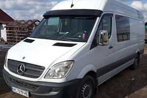 Козырек на лобовое стекло на раме V2 (черный глянец, 5мм) для Mercedes Sprinter W906 2006-2018 гг