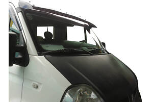 Козырек на лобовое стекло V1 (черный глянец, 5мм) для Opel Movano 2004-2010 гг