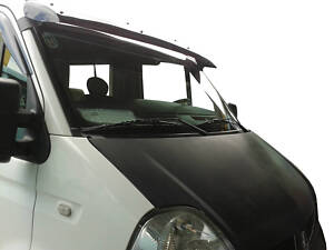 Козырек на лобовое стекло V1 (черный глянец, 5мм) для Renault Master 1998-2010 гг