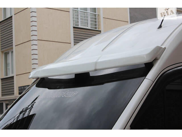 Козырек на лобовое стекло V2 (на клей, под покраску) для Ford Transit 2014-2024 гг