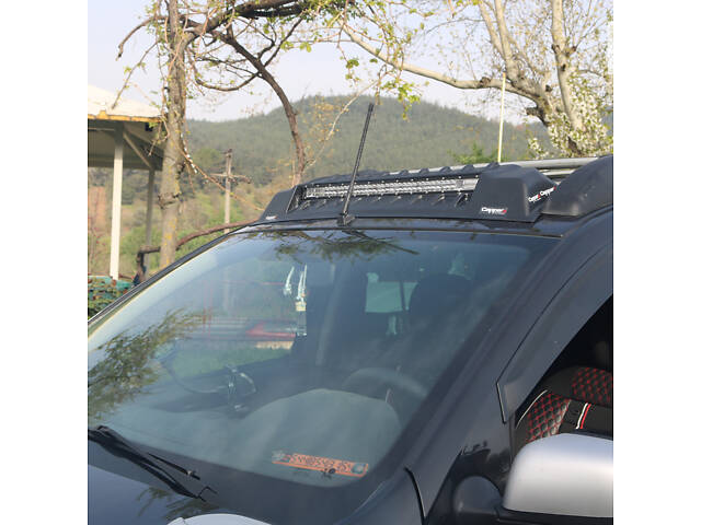 Козырек ветрового стекла V3 (LED) для Jeep Wrangler 2018-2024 гг