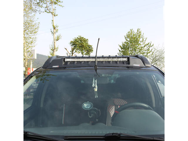 Козырек ветрового стекла V3 (LED) для Dacia Duster 2018-2024 гг - Фото 2