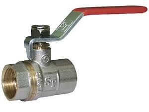 Кран кульовий для води SANTAN 600, 3 ' внутрішній-внутрішній, червона ручка