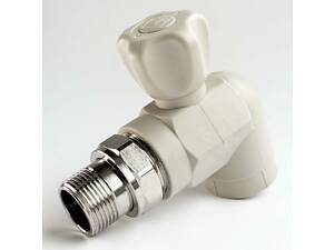 Кран радіаторний PP-R SANTAN кутовий кульовий з нак.гайкою 25х3/4'