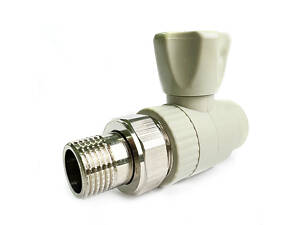 Кран радіаторний PP-R SANTAN Profi 20х1/2' прямий кульовий з накидною гайкою