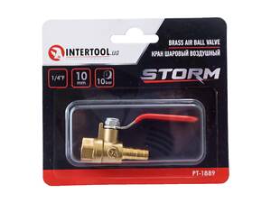 Кран кульовий повітряний Intertool — 1/4' В x 10 мм