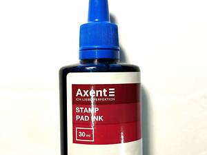 Краска штемпельная Axent 30мл синяя #7301-02-A