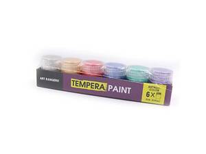 Краски гуашь водорастворимые металлик 6 цветов по 15 мл TEMPERA Pastel ART RANGERS Metallic PT23.06015. A