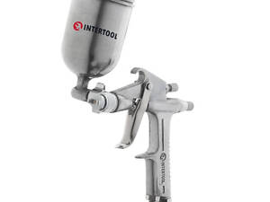Краскопульт пневматический HP MINI INTERTOOL PT-0301 : 130 л/мин, диаметр форсунки 0.5мм, 200 мл бачок