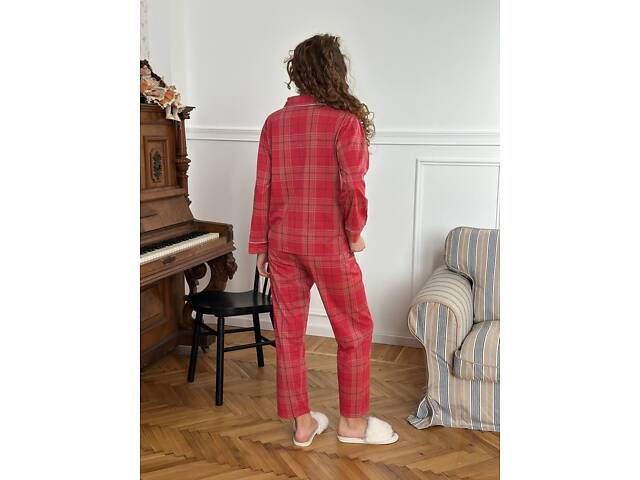 Червона піжама з кишенями DO3867 XL - Фото 5