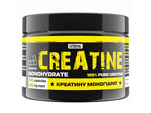Креатин моногидрат 100% для массы силы и энергии – Extremal Creatine Monohydrate 300 капсул по 500 мг (hub_hlhuo9)