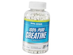 Креатин Моногидрат 100% Pure Creatine Body Attack 240капс (31251001)