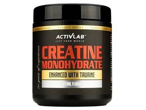 Креатин моногідрат ActivLab Classic Series Creatine Monohydrate Enhanced With Taurine 300 г 50 порцій Натуральний смак