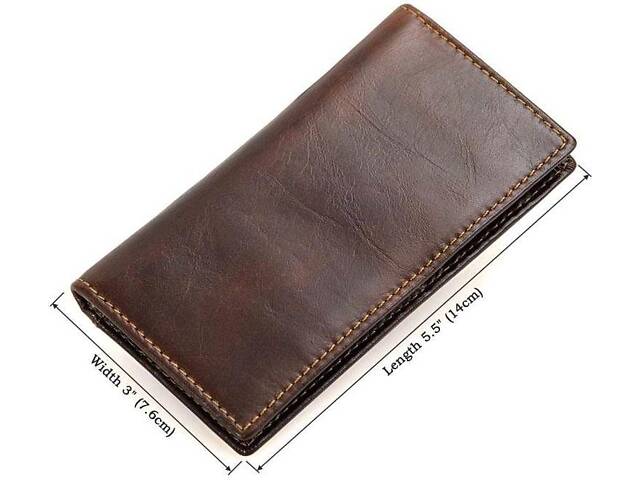 Кредитница Vintage 14512 кожаная Коричневая, Коричневый - Фото 3