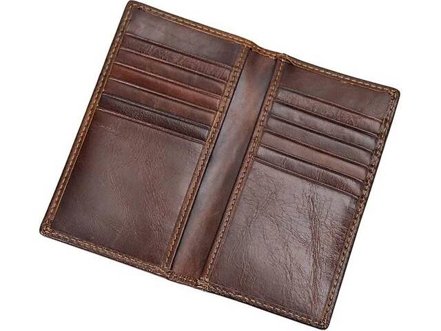 Кредитница Vintage 14512 кожаная Коричневая, Коричневый - Фото 5