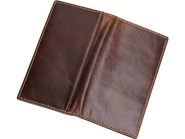 Кредитница Vintage 14512 кожаная Коричневая, Коричневый - Фото 6