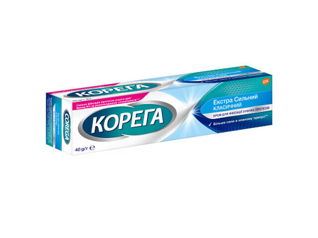 Крем для фіксації зубних протезів Corega Екстра сильний 40 г (4820127150145) - Фото 2
