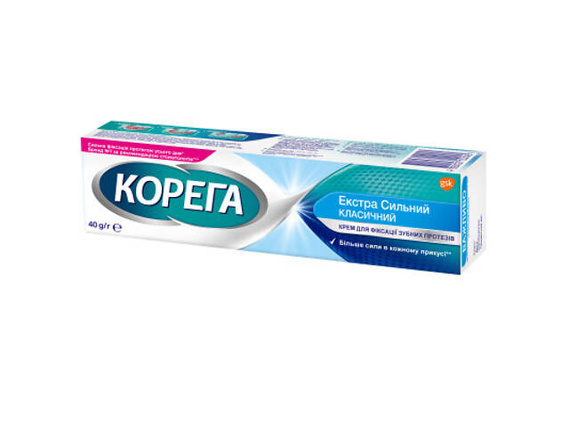 Крем для фіксації зубних протезів Corega Екстра сильний 40 г (4820127150145) - Фото 3
