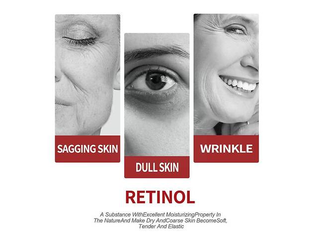 Крем для обличчя OUHOE Retinol 30г. Крем від зморшок OUHOE Retinol. Поживний крем для освітлення та зволоження - Фото 8