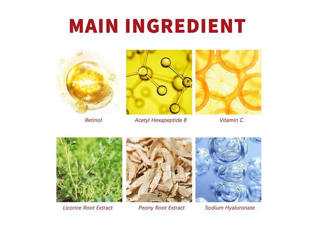 Крем для обличчя OUHOE Retinol 30г. Крем від зморшок OUHOE Retinol. Поживний крем для освітлення та зволоження - Фото 9