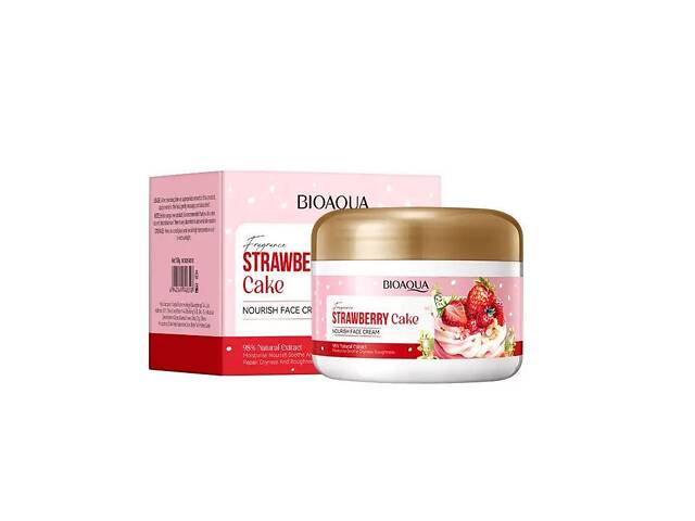 Крем для лица питательный Bioaqua Strawberry Cake c экстрактом клубники (BQY48318)