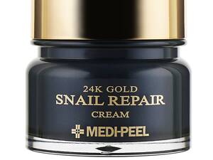 Крем для лица с коллоидным золотом и муцином улитки 24k Gold Snail Repair Cream Medi-Peel 50 мл