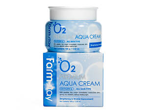 Крем для лица увлажняющий FarmStay O2 Aqua Cream кислородный с ниацинамидом 100 мл