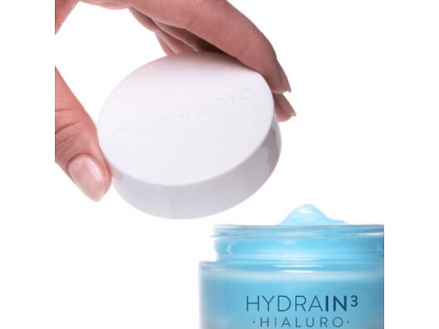 Крем для обличчя Dermedic Hydrain 3 Hialuro Ультразволожуючий крем-гель 50 мл (5901643172718) - Фото 4
